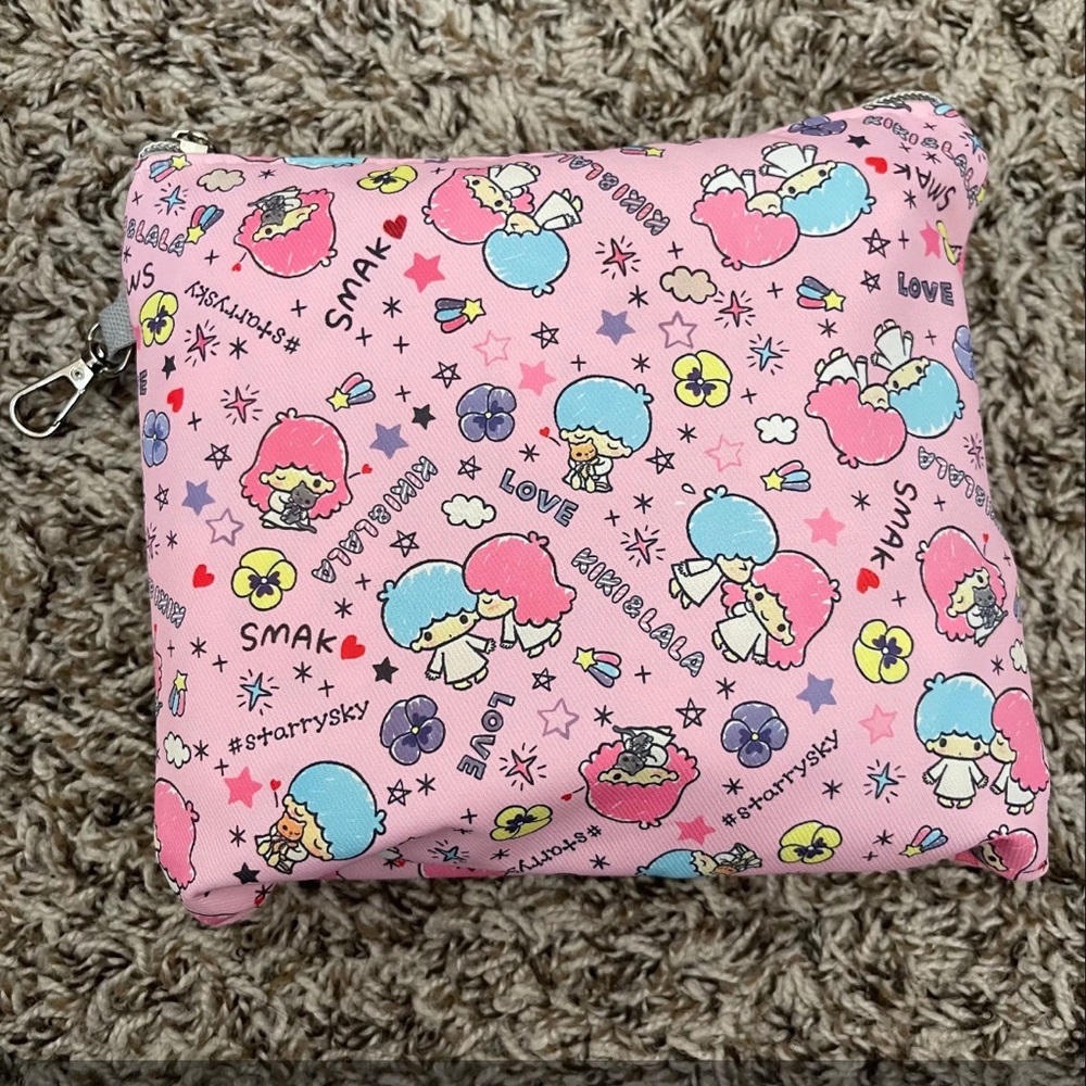 Little twin stars foldable tote bag